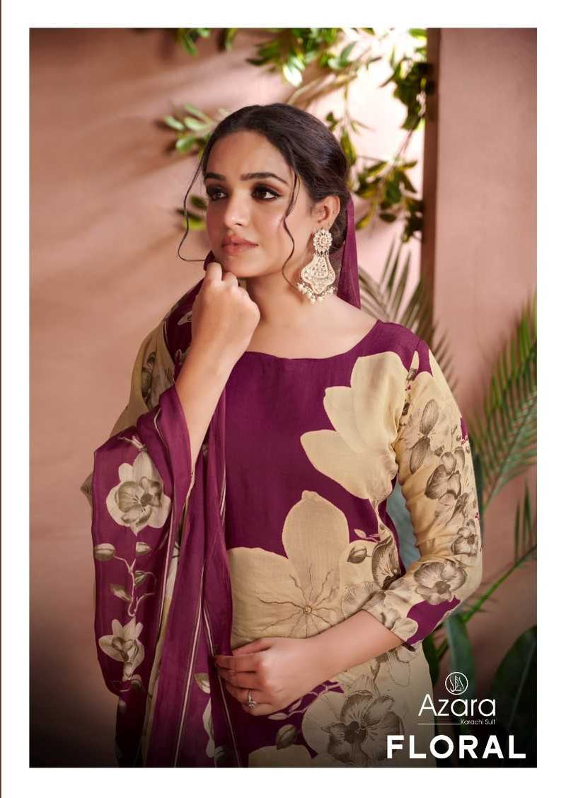 Radhika Creation Floral Zam Cotton Designer Print Fancy Hand Work Salwar Suit