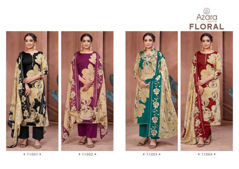 Radhika Creation Floral Zam Cotton Designer Print Fancy Hand Work Salwar Suit