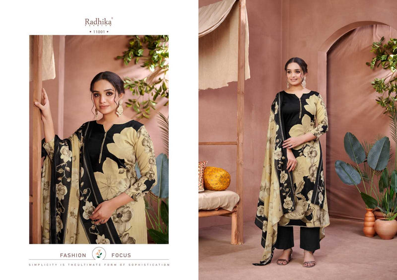 Radhika Creation Floral Zam Cotton Designer Print Fancy Hand Work Salwar Suit