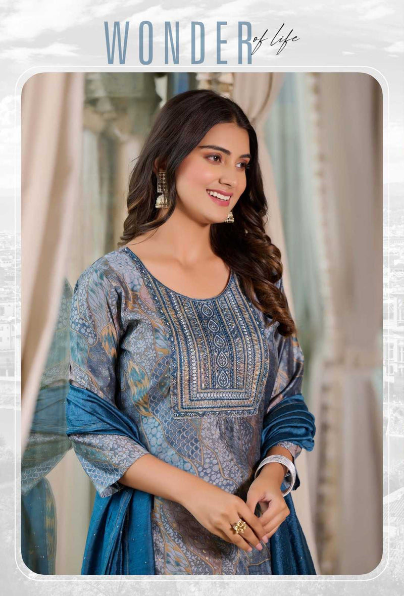 Rangmaya Fashion Florence Modal Silk Casual Wear Kurti Pant Dupatta Set