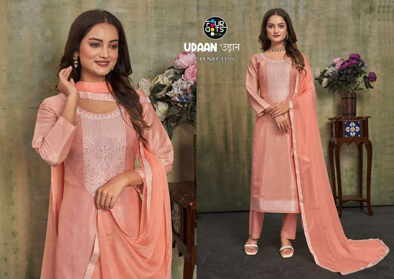 Fourdots Udaan Jequard Lakhnavi Fancy Work Salwar Suit