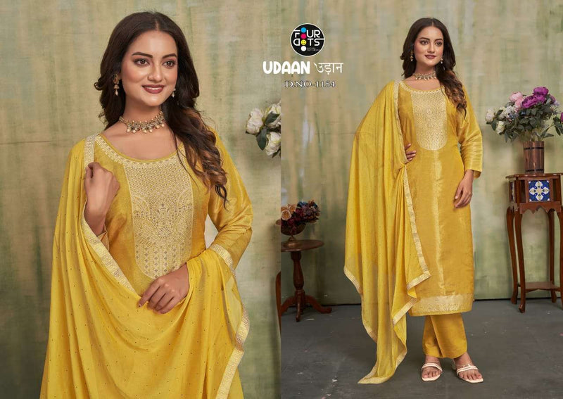 Fourdots Udaan Jequard Lakhnavi Fancy Work Salwar Suit