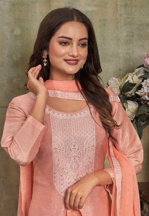 Fourdots Udaan Jequard Lakhnavi Fancy Work Salwar Suit
