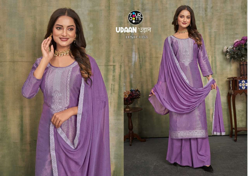 Fourdots Udaan Jequard Lakhnavi Fancy Work Salwar Suit
