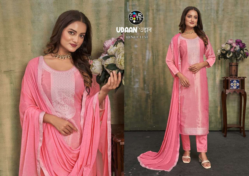 Fourdots Udaan Jequard Lakhnavi Fancy Work Salwar Suit