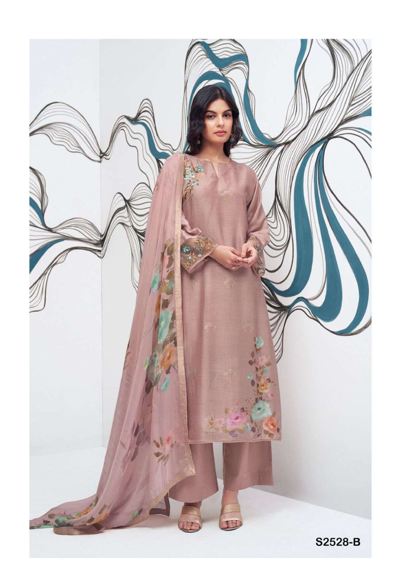 Ganga Fashion Ainhoa 2528 Silk Jacquard Printed Designer Salwar Suit