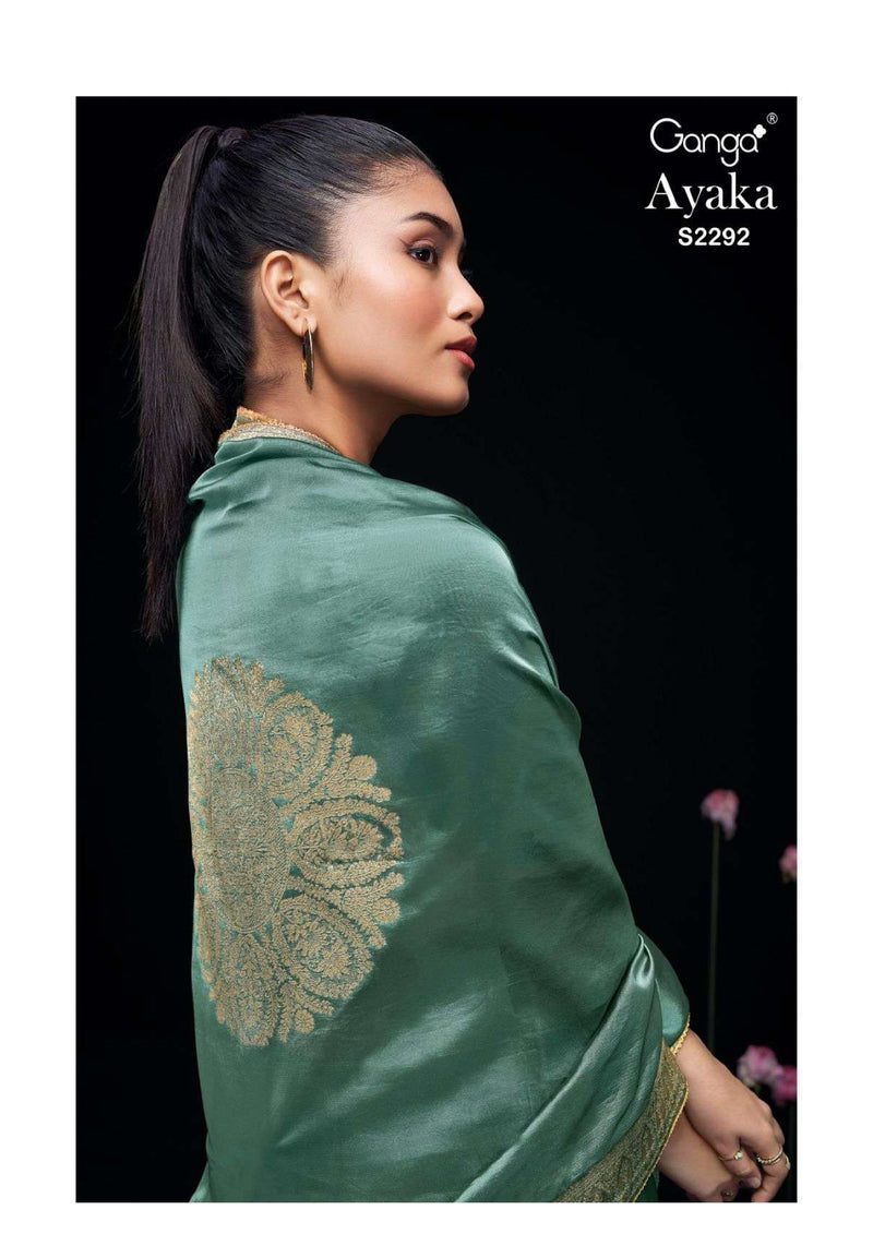 Ganga Fashion Ayaka 2292 Silk Jacquard Handwork Designer Salwar Kameez