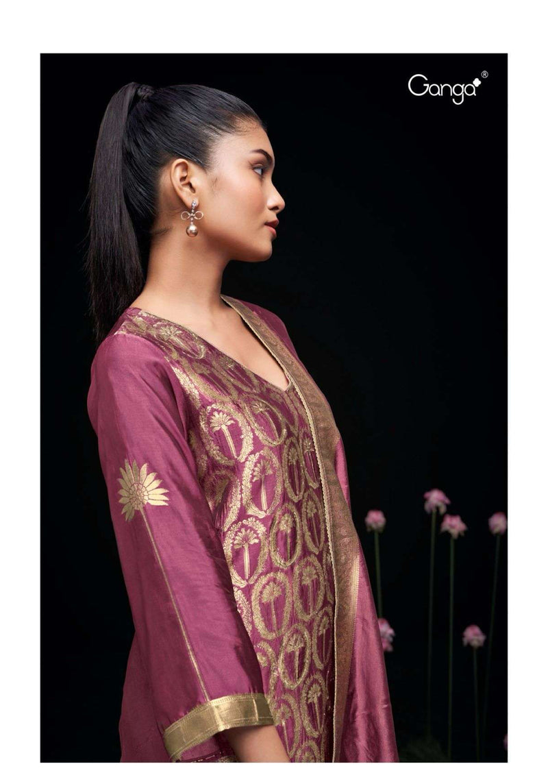 Ganga Fashion Ayaka 2292 Silk Jacquard Handwork Designer Salwar Kameez