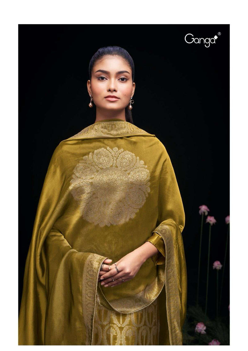 Ganga Fashion Ayaka 2292 Silk Jacquard Handwork Designer Salwar Kameez