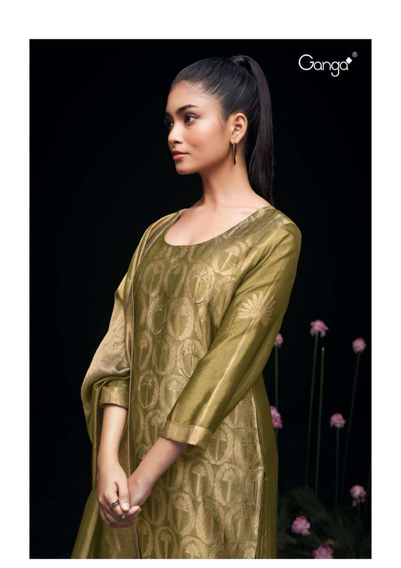 Ganga Fashion Ayaka 2292 Silk Jacquard Handwork Designer Salwar Kameez