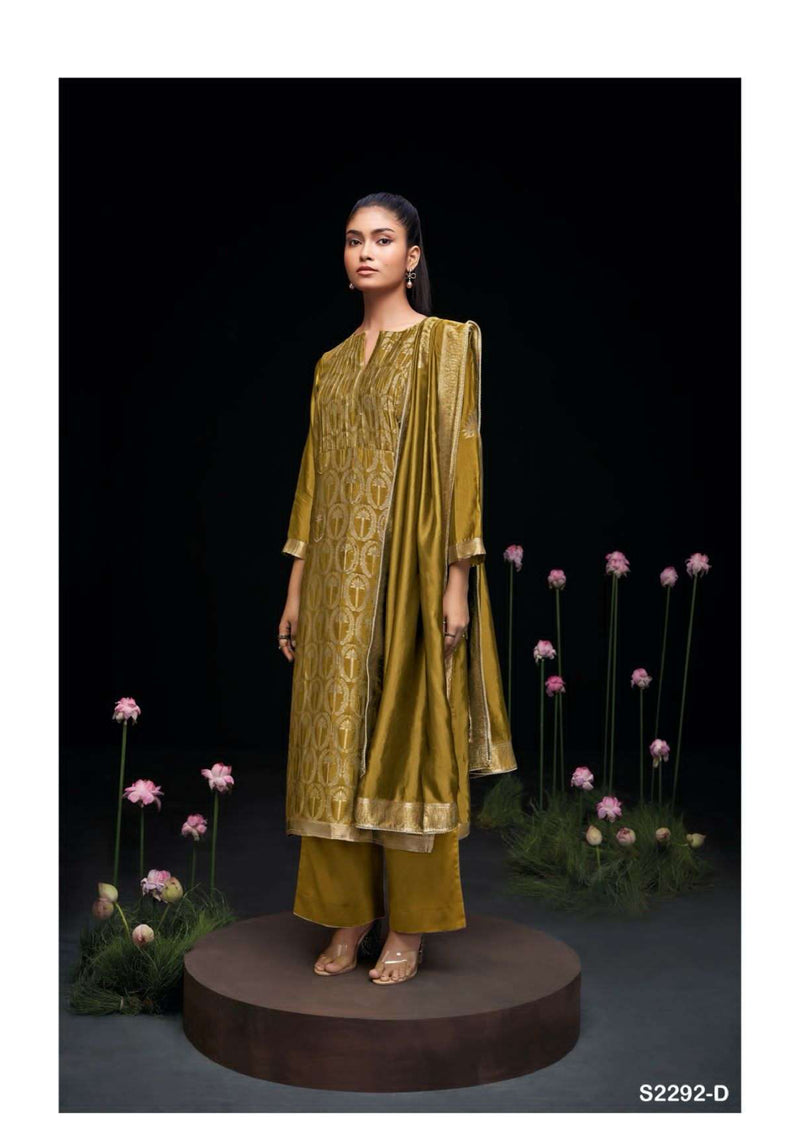 Ganga Fashion Ayaka 2292 Silk Jacquard Handwork Designer Salwar Kameez