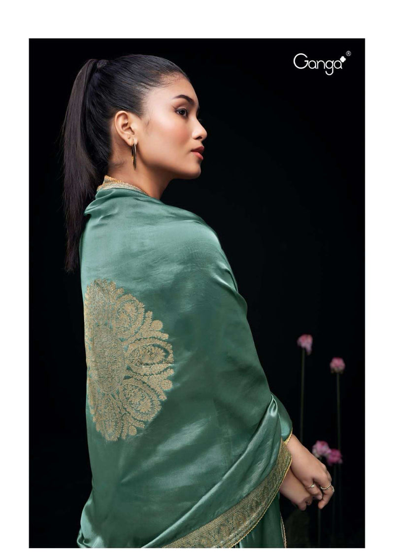 Ganga Fashion Ayaka 2292 Silk Jacquard Handwork Designer Salwar Kameez