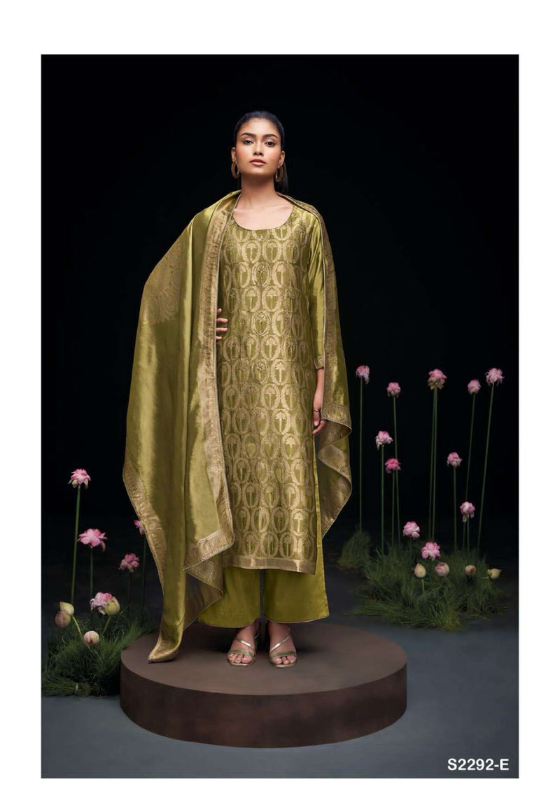 Ganga Fashion Ayaka 2292 Silk Jacquard Handwork Designer Salwar Kameez