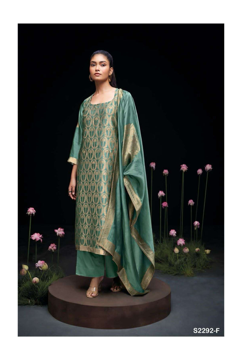 Ganga Fashion Ayaka 2292 Silk Jacquard Handwork Designer Salwar Kameez