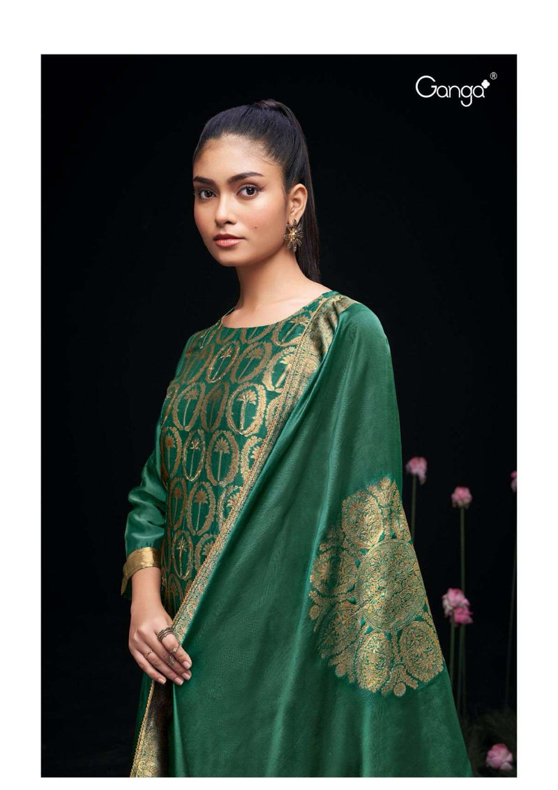 Ganga Fashion Ayaka 2292 Silk Jacquard Handwork Designer Salwar Kameez