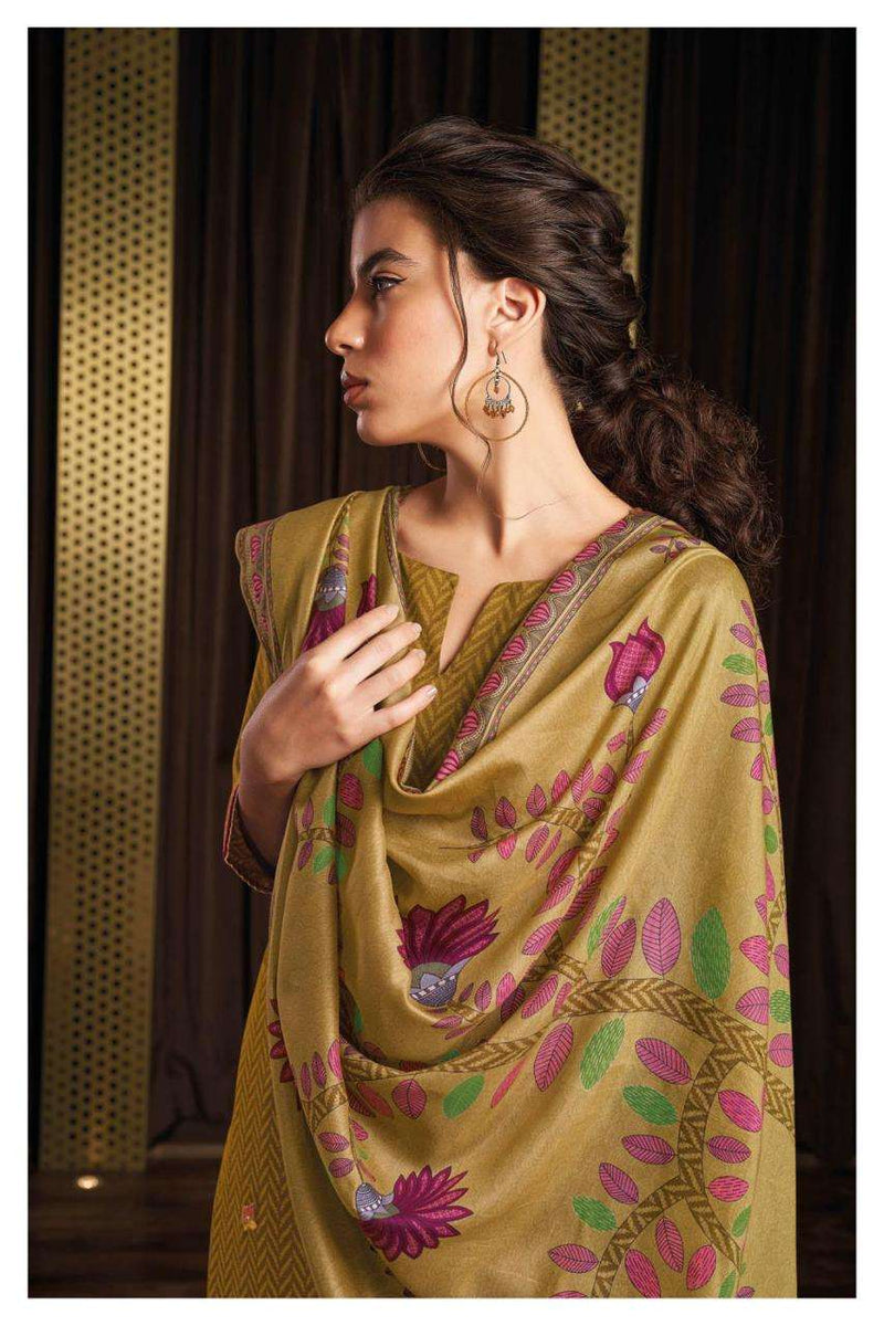 Ganga Candika 1806 Cotton Silk Printed With Work Salwar Kameez