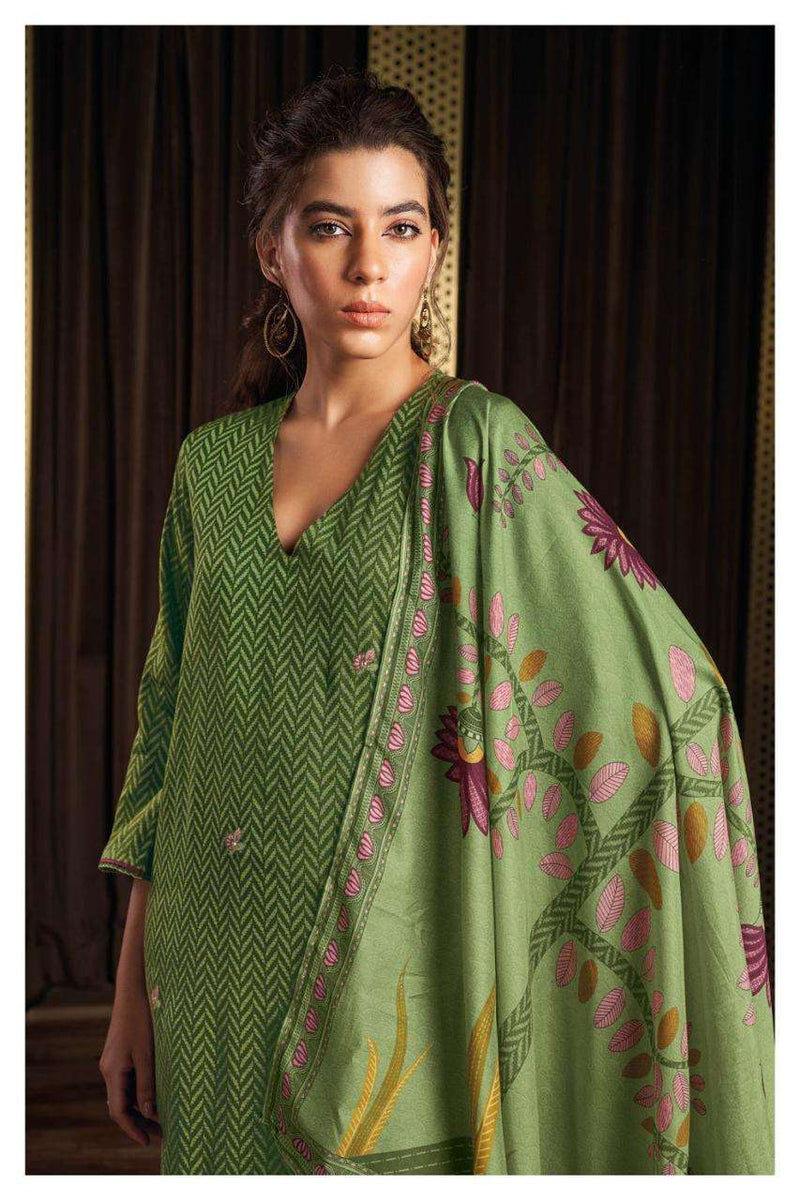 Ganga Candika 1806 Cotton Silk Printed With Work Salwar Kameez