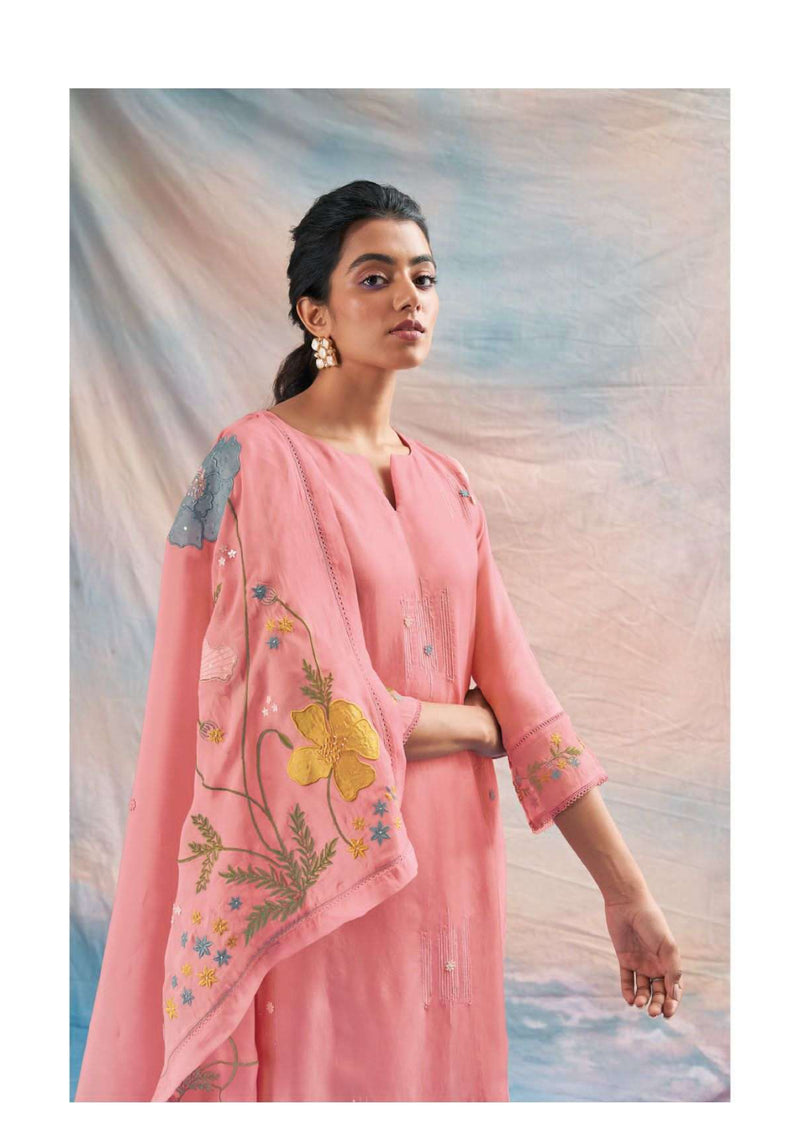 Ganga Fashion Daphne 1840 Silk Embroidery Handwork Stylish Salwar Suit