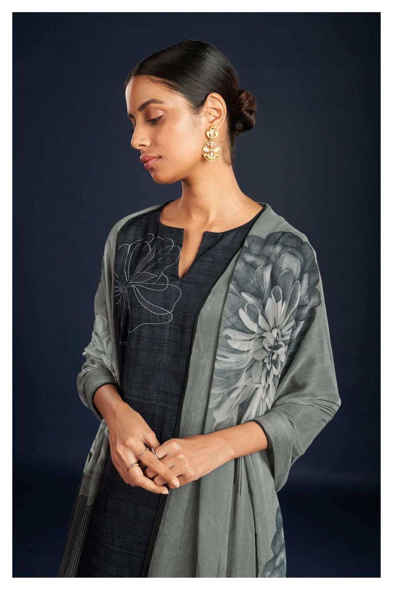 Ganga Darpana 1912 Fancy Cotton Silk Dress Materia With Chiffon Printed Dupatta