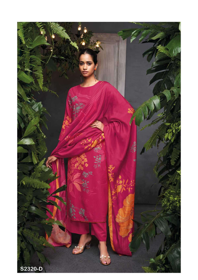 Ganga Fashion Elosia 2320 Cotton Silk Digital Printed Festival Wear Salwar Kameez