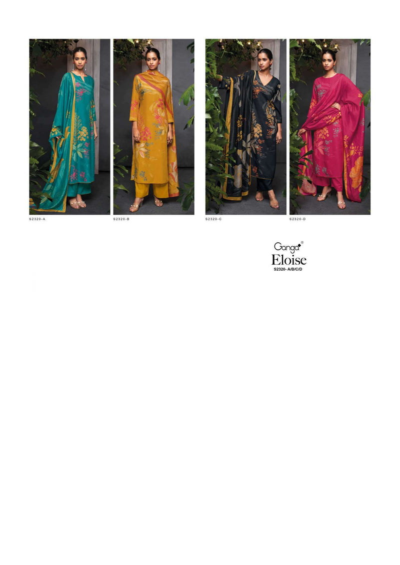 Ganga Fashion Elosia 2320 Cotton Silk Digital Printed Festival Wear Salwar Kameez