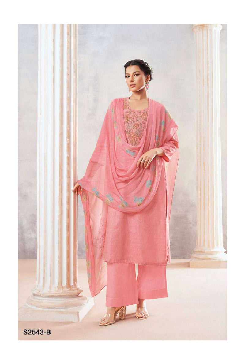 Ganga Fashion Eshani 2543 Cotton Printed Embroidery Salwar Suit