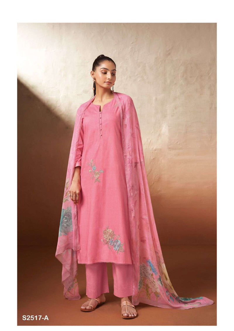 Ganga Fashion Ezri 2517 Cotton Printed Embroidery Casual Wear Salwar Kameez