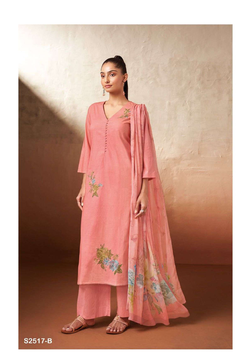 Ganga Fashion Ezri 2517 Cotton Printed Embroidery Casual Wear Salwar Kameez