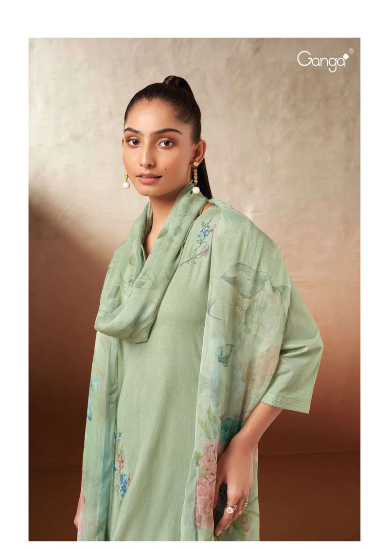 Ganga Fashion Ezri 2517 Cotton Printed Embroidery Casual Wear Salwar Kameez