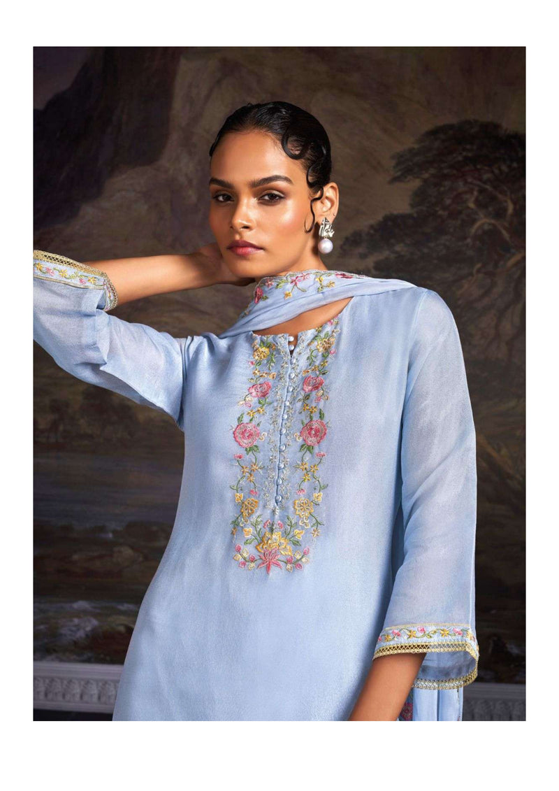 Ganga Fashion Aangan Silk Jacquard Fancy Salwar Kameez