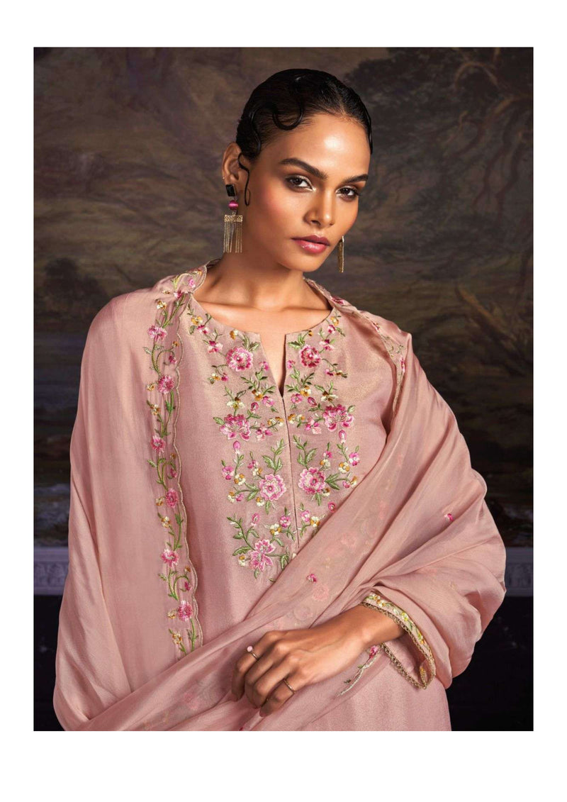 Ganga Fashion Aangan Silk Jacquard Fancy Salwar Kameez