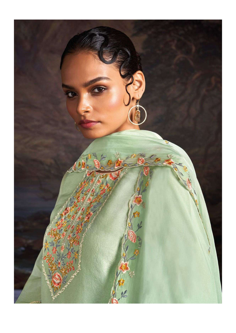 Ganga Fashion Aangan Silk Jacquard Fancy Salwar Kameez