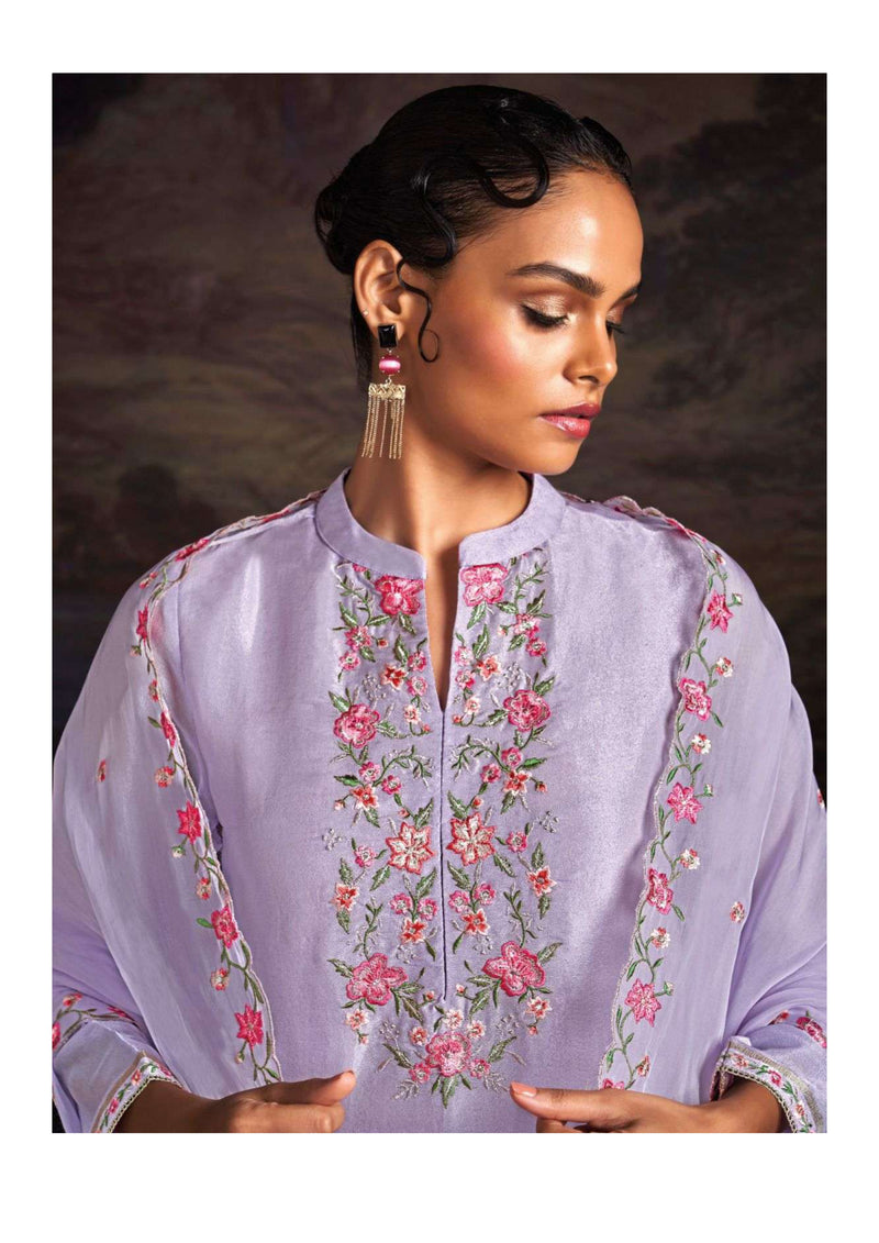 Ganga Fashion Aangan Silk Jacquard Fancy Salwar Kameez