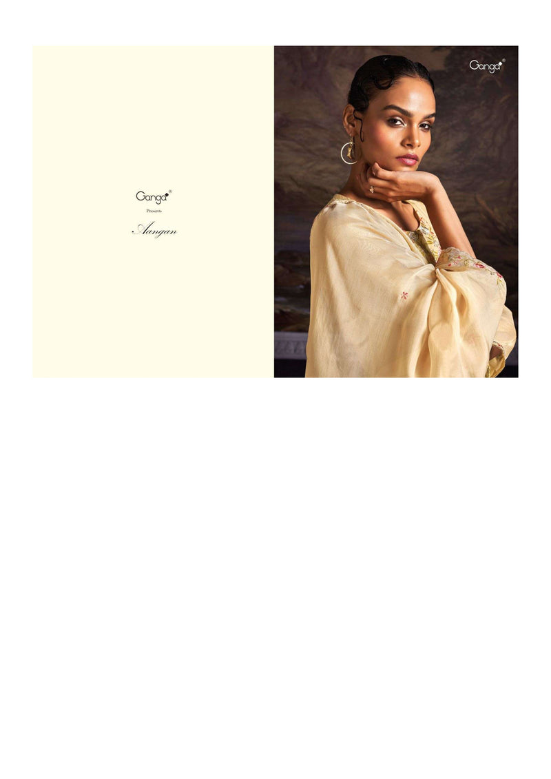 Ganga Fashion Aangan Silk Jacquard Fancy Salwar Kameez