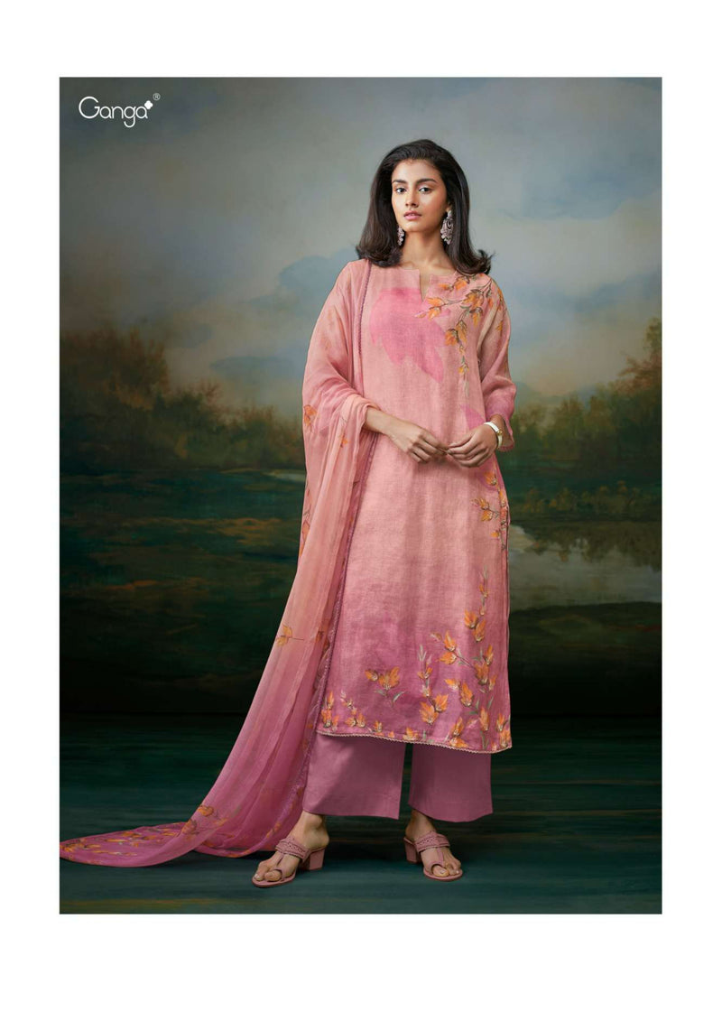 Ganga Fashion Aanvi Cotton Linen Printed Festival Wear Salwar Suit