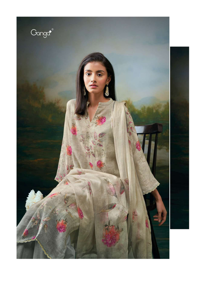Ganga Fashion Aanvi Cotton Linen Printed Festival Wear Salwar Suit