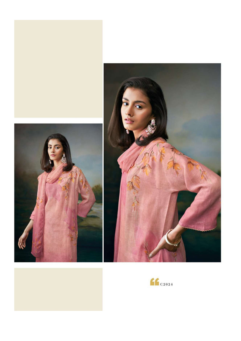 Ganga Fashion Aanvi Cotton Linen Printed Festival Wear Salwar Suit