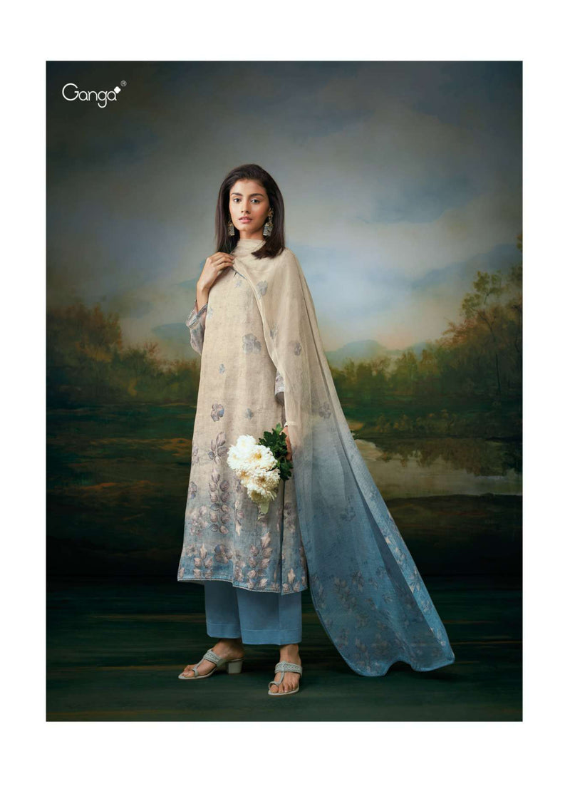 Ganga Fashion Aanvi Cotton Linen Printed Festival Wear Salwar Suit