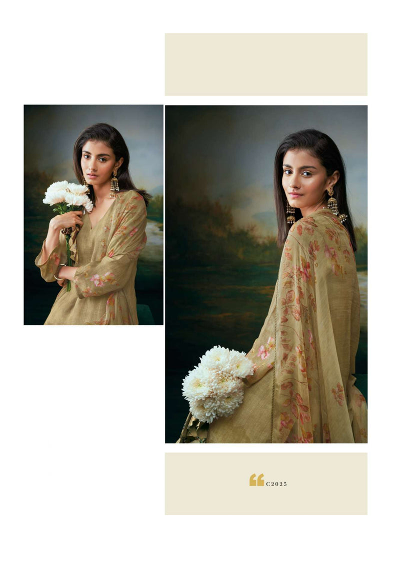 Ganga Fashion Aanvi Cotton Linen Printed Festival Wear Salwar Suit