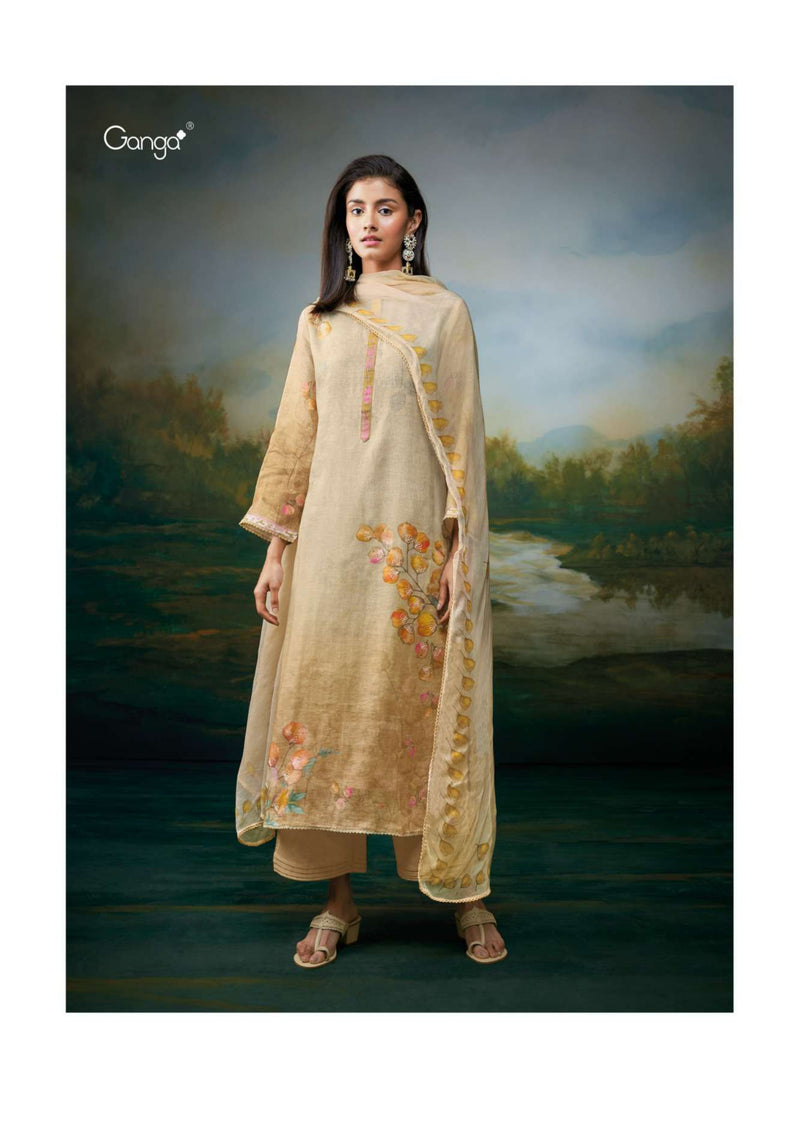 Ganga Fashion Aanvi Cotton Linen Printed Festival Wear Salwar Suit