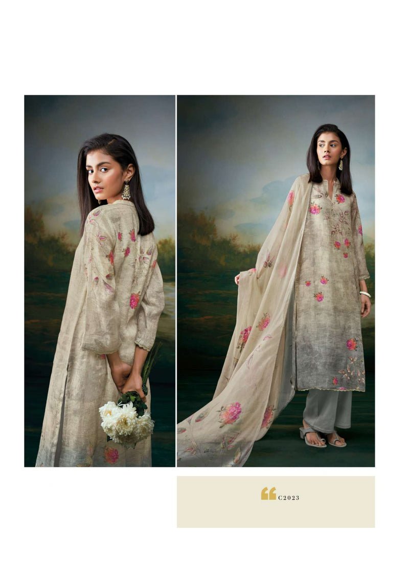 Ganga Fashion Aanvi Cotton Linen Printed Festival Wear Salwar Suit
