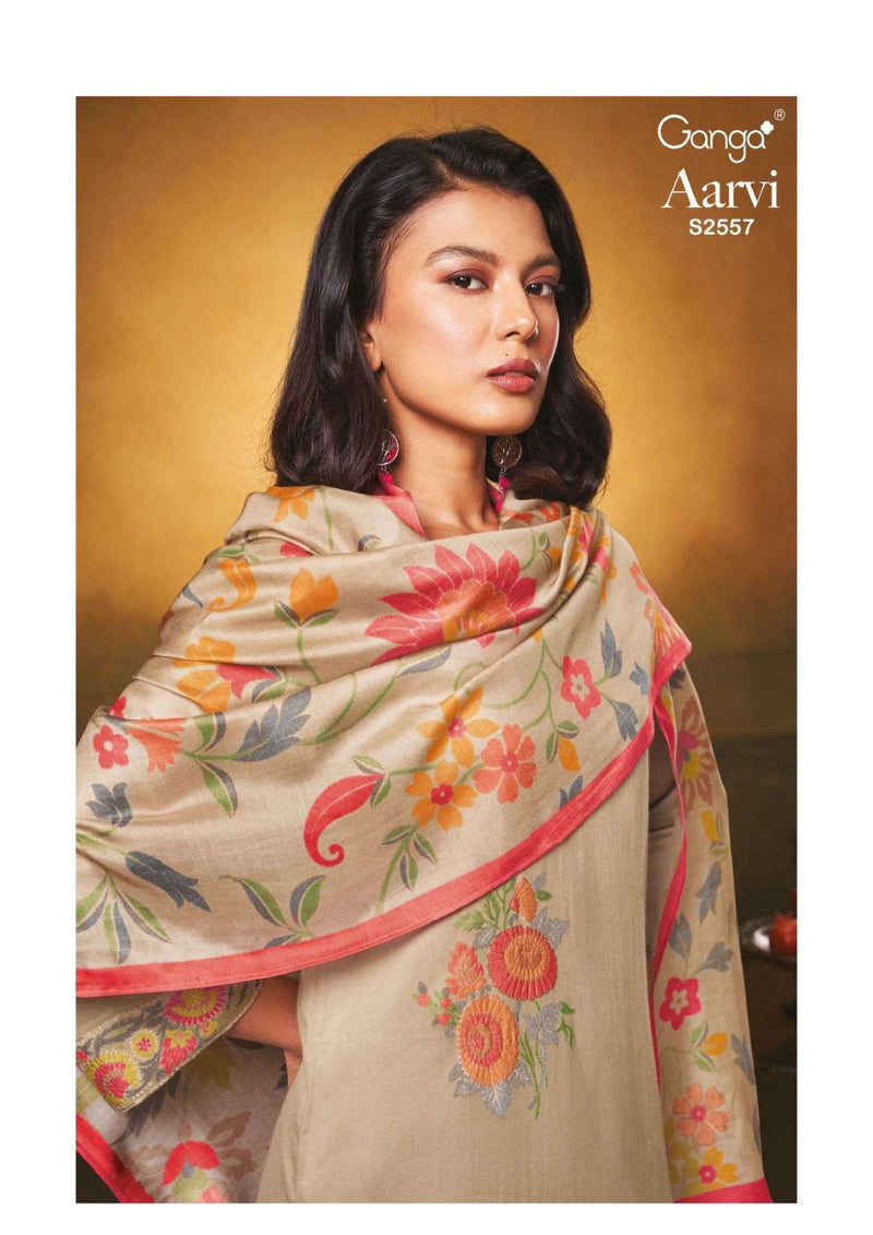 Ganga Fashion Aarvi 2557 Cotton Silk Designer Salwar Kameez