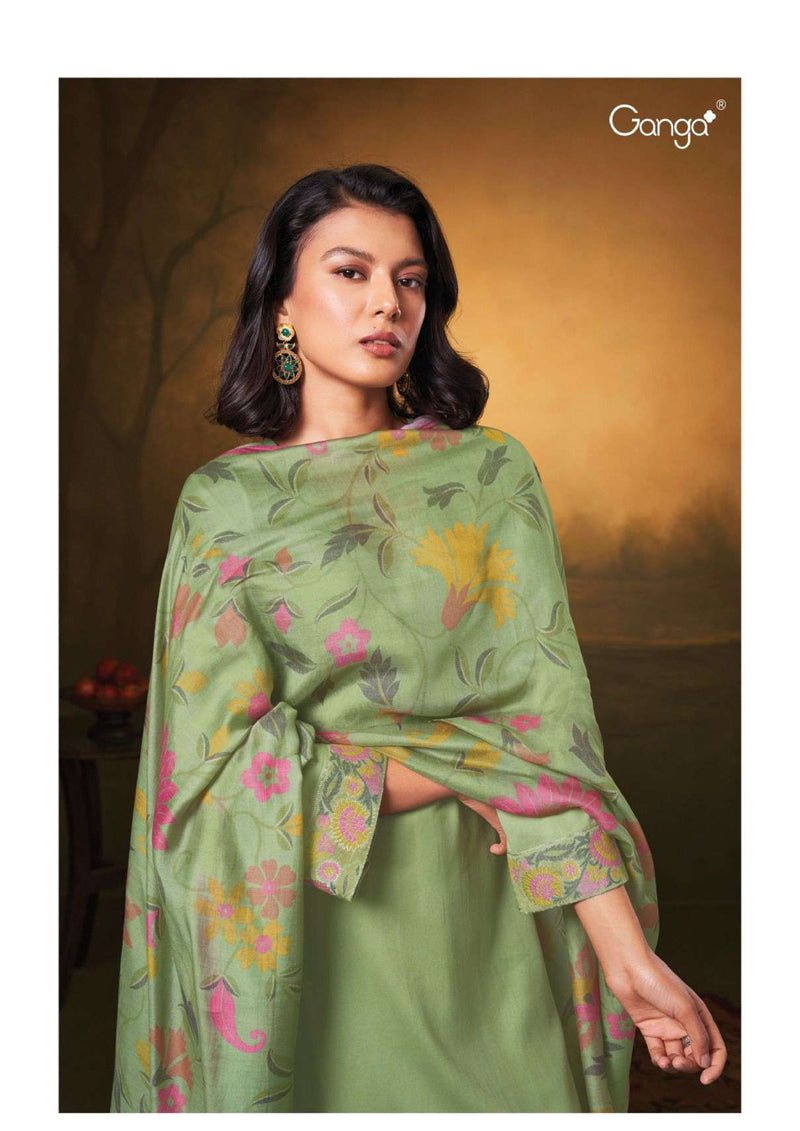 Ganga Fashion Aarvi 2557 Cotton Silk Designer Salwar Kameez