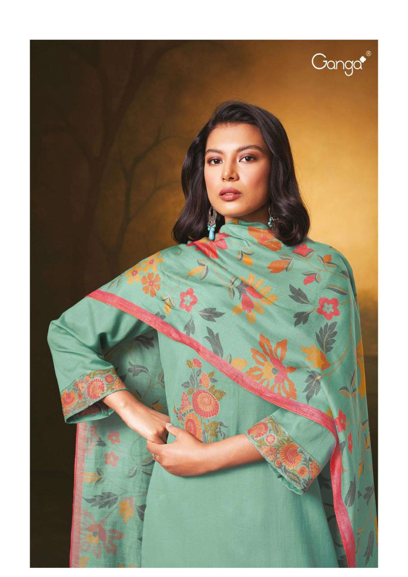 Ganga Fashion Aarvi 2557 Cotton Silk Designer Salwar Kameez