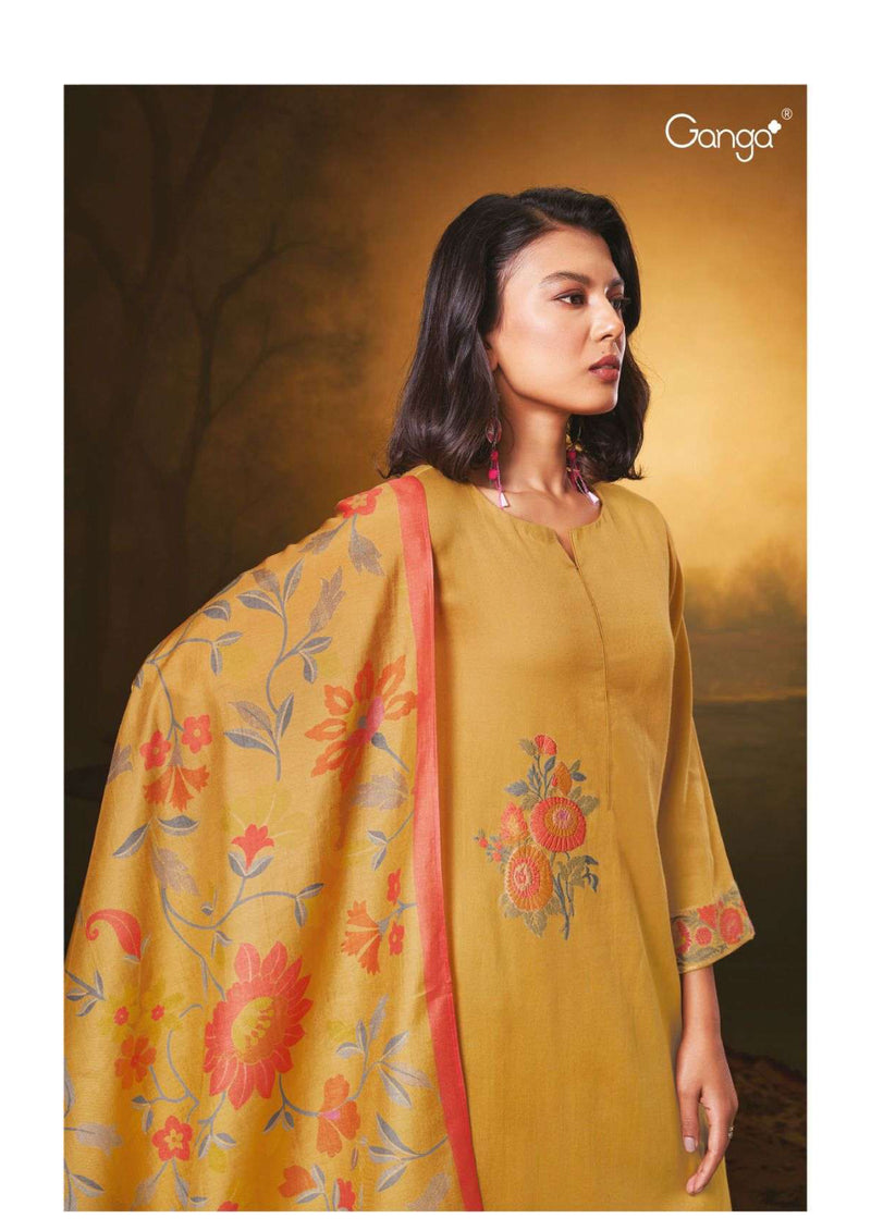 Ganga Fashion Aarvi 2557 Cotton Silk Designer Salwar Kameez