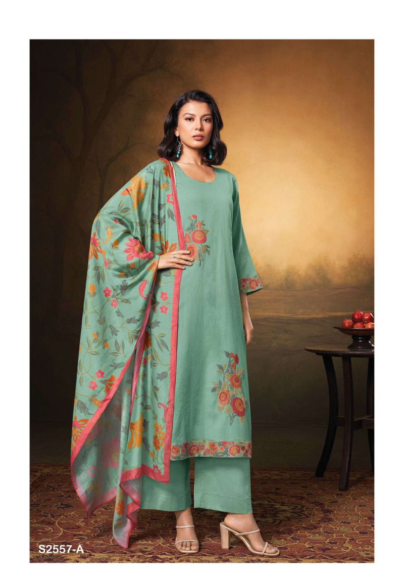 Ganga Fashion Aarvi 2557 Cotton Silk Designer Salwar Kameez