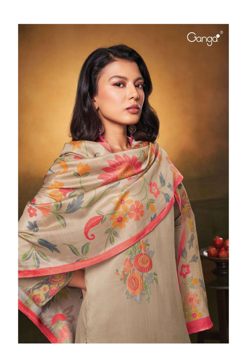 Ganga Fashion Aarvi 2557 Cotton Silk Designer Salwar Kameez