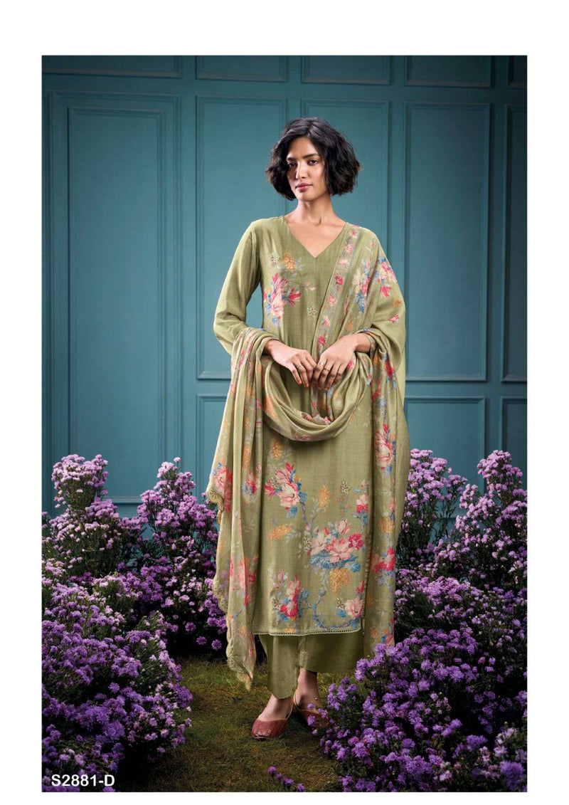 Ganga Fashion Alawiya 2881 Bemberg Silk Swarovski Work Salwar Suit