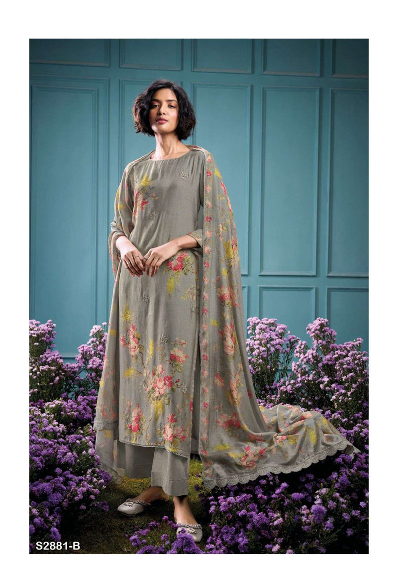 Ganga Fashion Alawiya 2881 Bemberg Silk Swarovski Work Salwar Suit