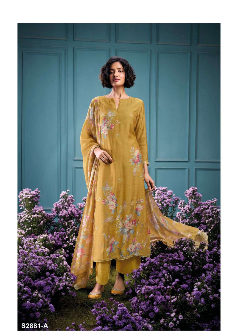 Ganga Fashion Alawiya 2881 Bemberg Silk Swarovski Work Salwar Suit